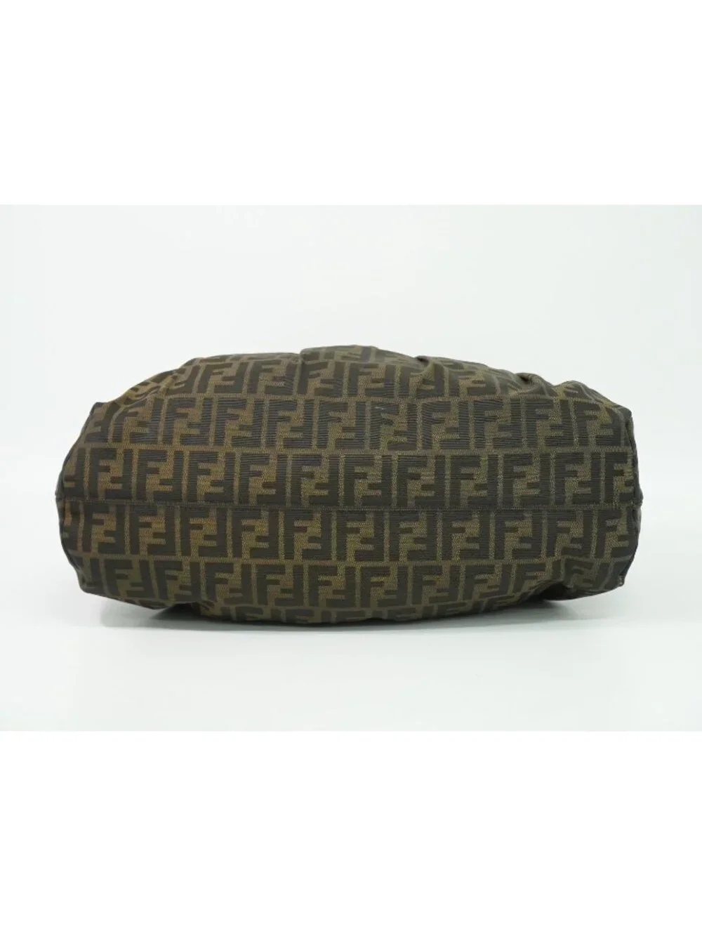 Fendi Zucca Shoulder Bag Canvas Brown